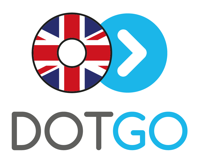 DotGO logo as a union jack UK flag