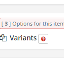 How do I add variants to an item? 