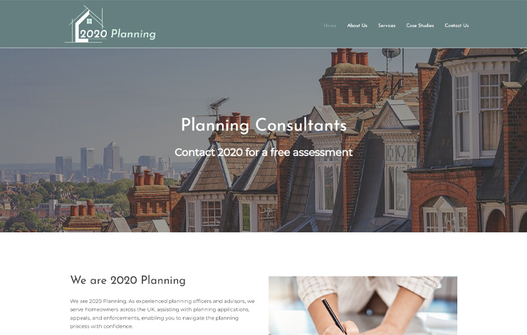 Website Design for Planning consultants | 2020 Planning