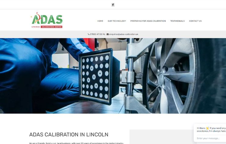 Website Design for ADAS Calibration in Lincoln