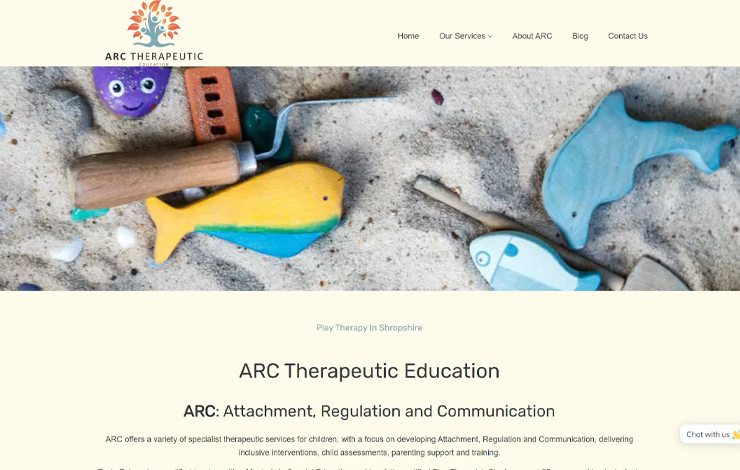 Play Therapy in Shropshire | ARC Therapeutic Education