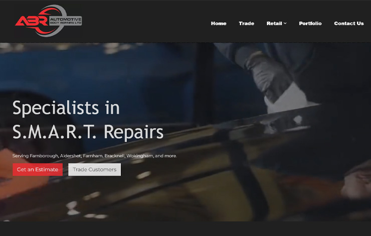 Website Design for Car Scratch Repairs | Automotive Body Repairs