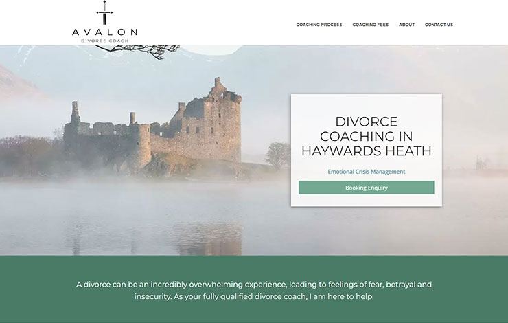 Website Design for Divorce Coaching | Avalon Divorce Coach