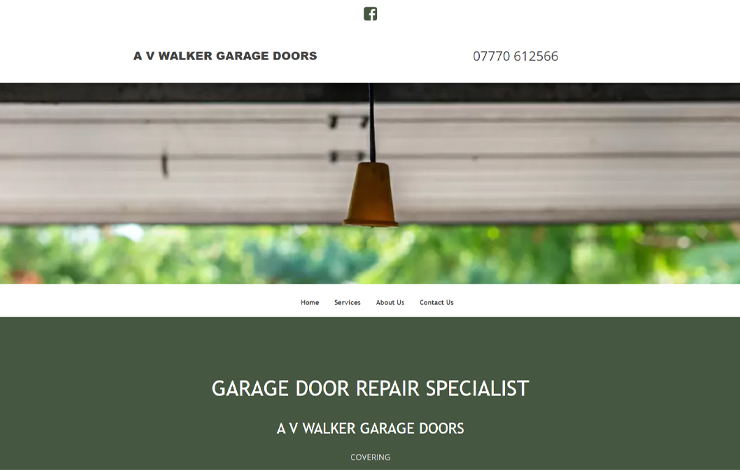 Website Design for Garage Door Repairs in Suffolk | AV Walker Garage Doors