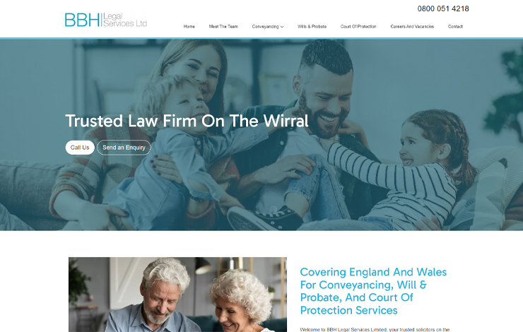 Website Design for Solicitors in Birkenhead | BBH Legal Services Ltd
