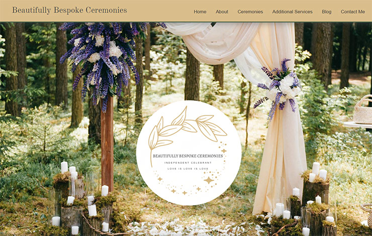 Website Design for Celebrant in Norfolk | Beautifully Bespoke Ceremonies