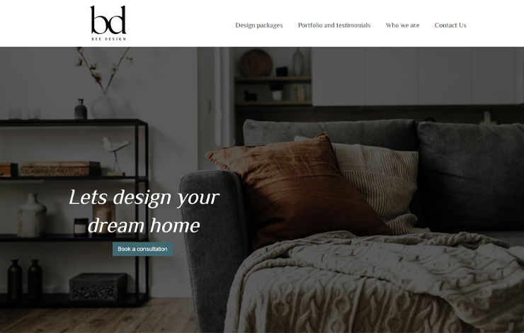Website Design for Interior Designers in Hammersmith | Bee Design