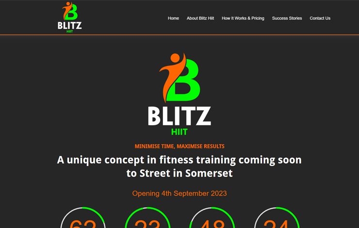 Website Design for Gym in Somerset | Blitz HIIT