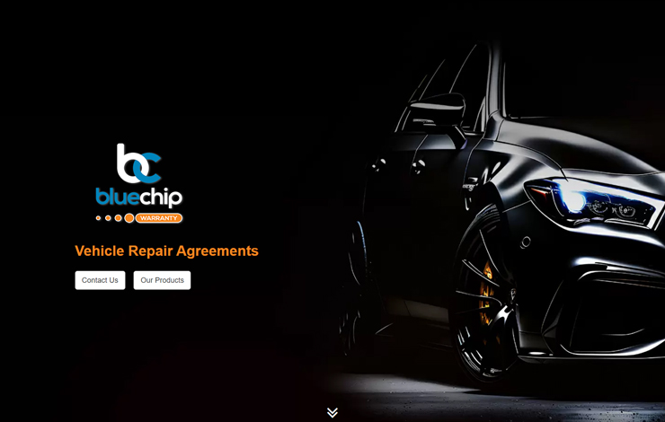 Website Design for Vehicle Repair Agreements | Bluechip Warranty Ltd