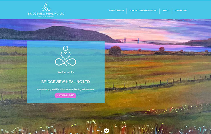 Website Design for Hypnotherapist in Inverness | Bridgeview Healing LTD