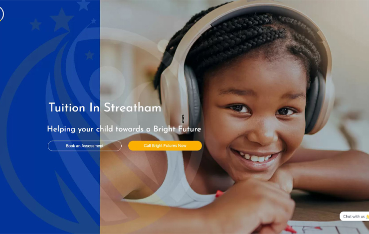 Website Design for Tuition in Streatham | Bright Futures Children’s Centre