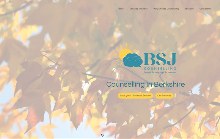 Website Design for Counselling in Berkshire | BSJ Counselling