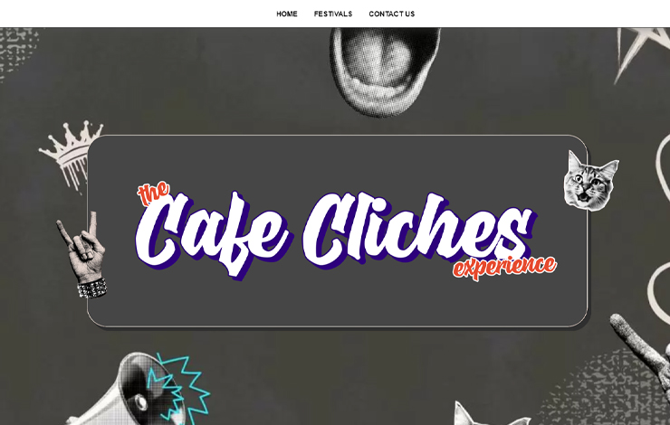 Website Design for Popup café | Café Clichés 