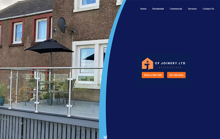 Website Design for Interior Refurbishments in Glasgow | CF Joinery