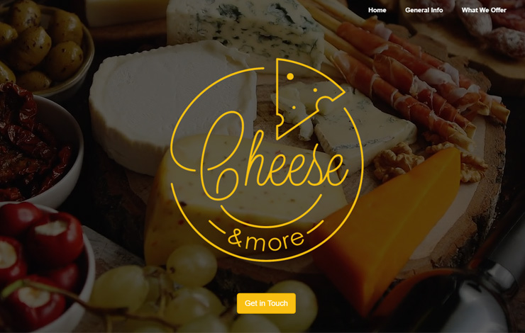 Website Design for Cheese bar catering in Bromley | Cheese&More