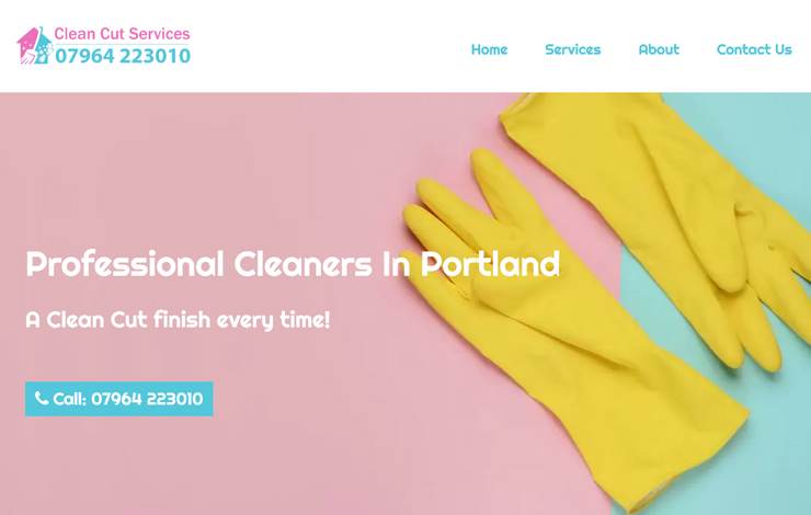 Website Design for Cleaners in Portland | Clean Cut Services  