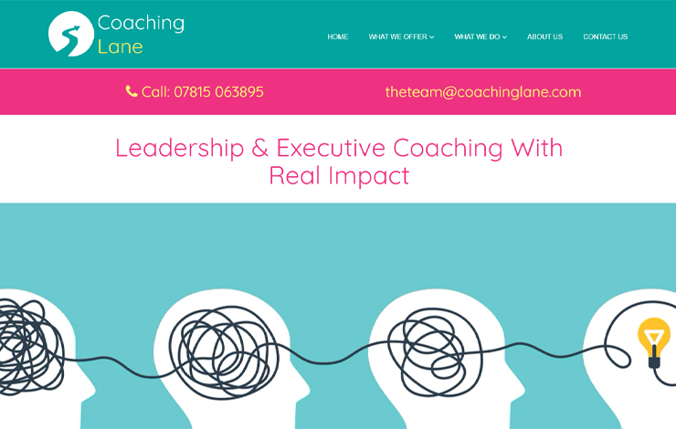 Website Design for Coaching Lane | Leadership & Executive Coaching