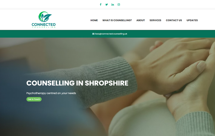 Website Design for Therapy in Shropshire | Connected Counselling