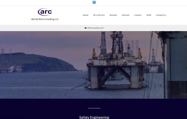 Website Design for Safety engineering | Abbott Risk Consulting Ltd