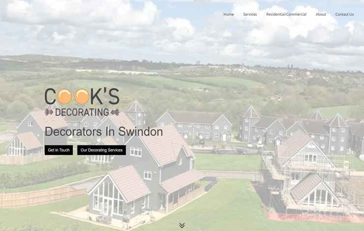 Website Design for Decorators in Swindon | Cook’s Decorating