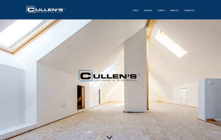 Website Design for Plastering In Mansfield | Cullen’s Drylining and Plastering