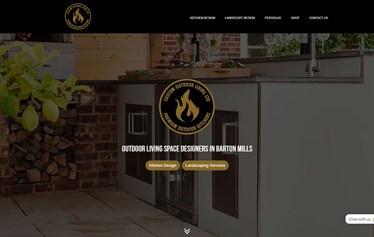 Website Design for Custom Outdoor Living Space Designers in Barton Mills