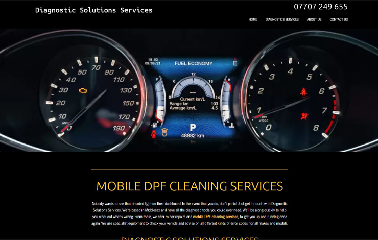 Mobile DPF Cleaning Services | Diagnostics Solutions Services