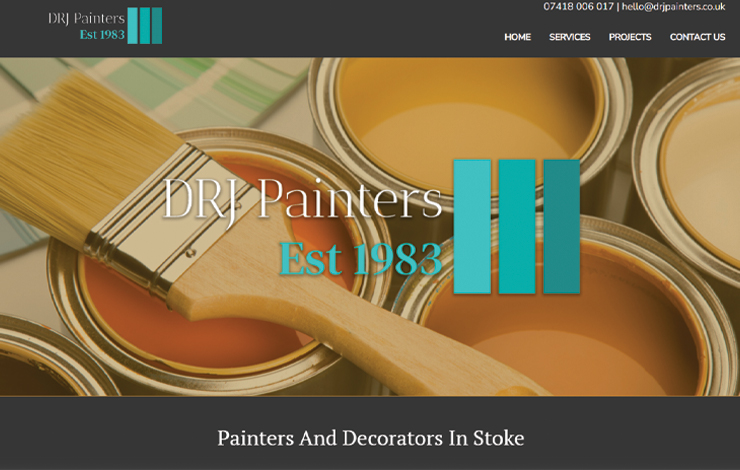 Website Design for Painters and Decorators in Stoke | DRJ Painters