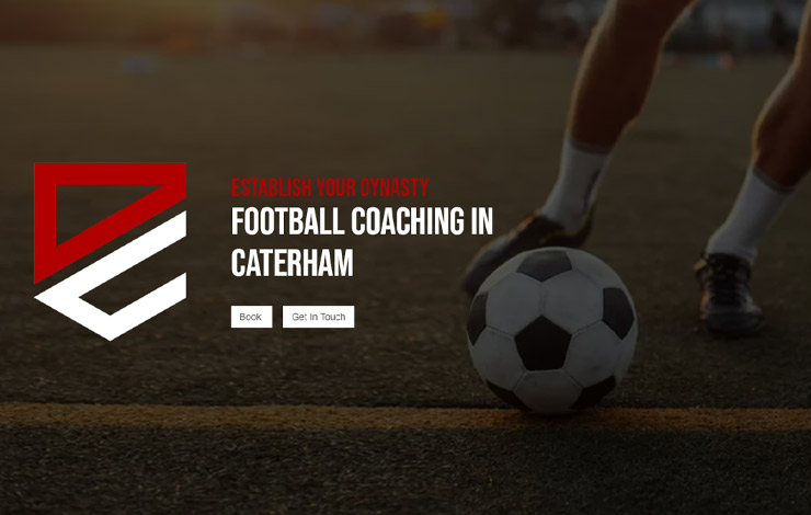 Website Design for Football coaching in Caterham | Dynasty Football Coaching