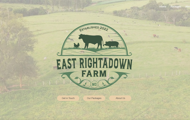 Website Design for Meat Boxes in Holsworthy | East Rightadown Farm