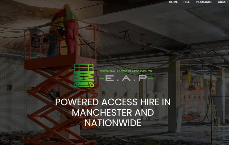 Website Design for Powered Access Hire | Essential Access Platforms 