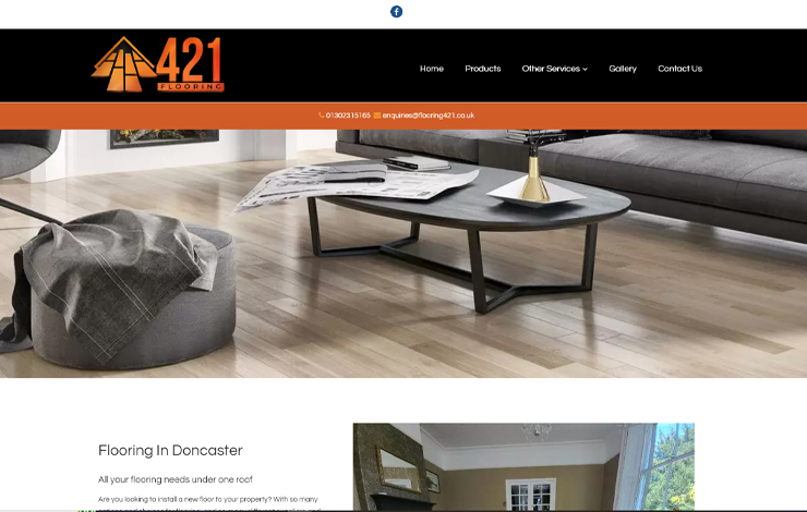 Website Design for Flooring in Doncaster | Flooring 421