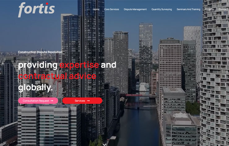 Website Design for Construction Dispute Resolution Experts in Edinburgh & London