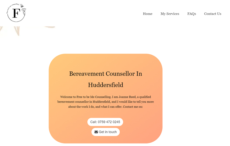 Bereavement counsellor | Free To Be Me Counselling