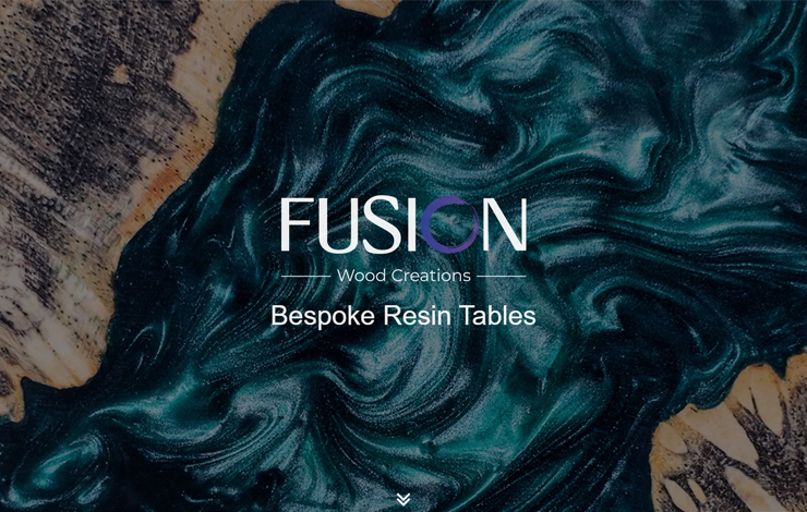 Website Design for Bespoke Resin Tables | Fusion Wood Creations