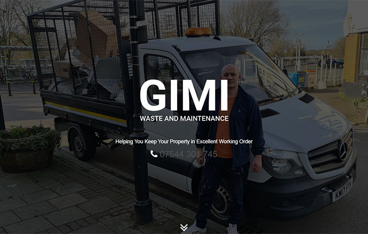Website Design for Gimi Waste and Maintenance | Waste Removal Surrey