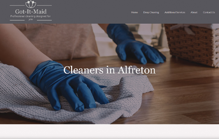 Website Design for Cleaners in Alfreton | Got-It-Maid