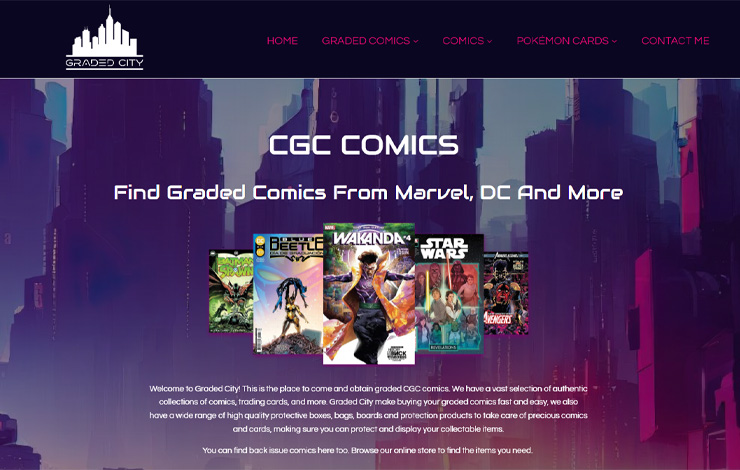 Website Design for CGC Comics | Graded City