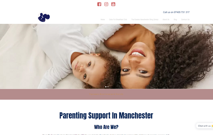 Website Design for Parenting Support Manchester | Manchester Parenting Collective
