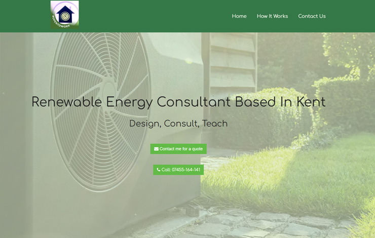Website Design for Renewable Energy Consultant Based in Kent | Green Shed Energy