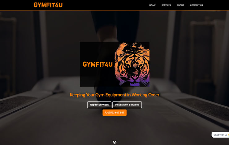 Website Design for Gym Equipment Repair Glasgow | GYMFIT4U