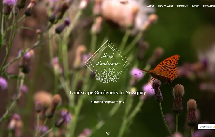 Website Design for Landscape Gardeners in Newquay | Haigh Landscapes