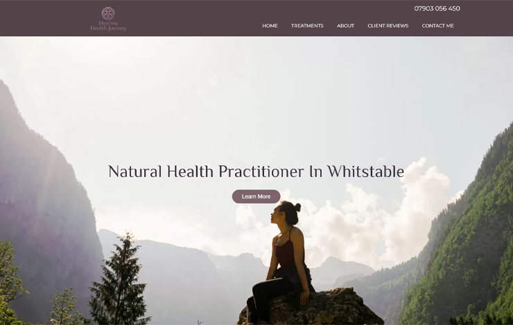 Website Design for Natural Health Practitioner in Whitstable | HHJ