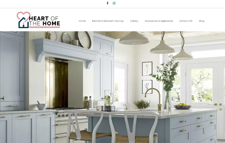 Website Design for Kitchen Designer in Barnstaple | Heart of the Home