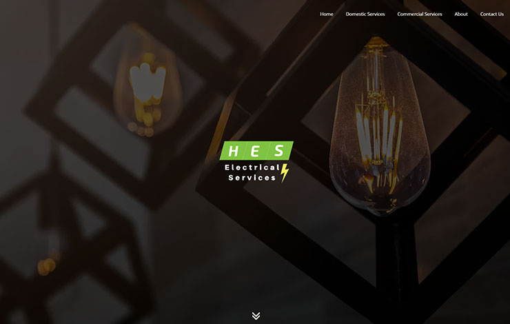 Website Design for Electrician In Oxford | HES Electrical Services