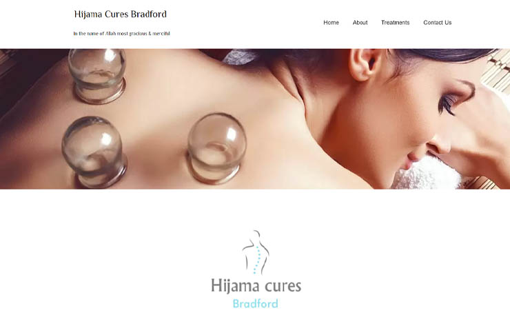 Website Design for Hijama Cupping in Bradford | Hijama Cures Bradford