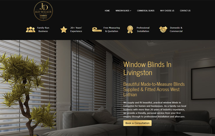 Beautiful Window Blinds in Livingston | JD Walker Blinds