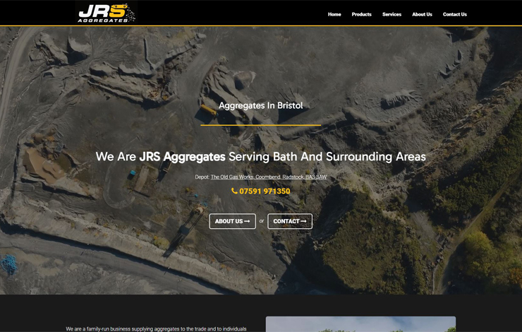Website Design for Aggregates in Bristol | JRS Aggregates