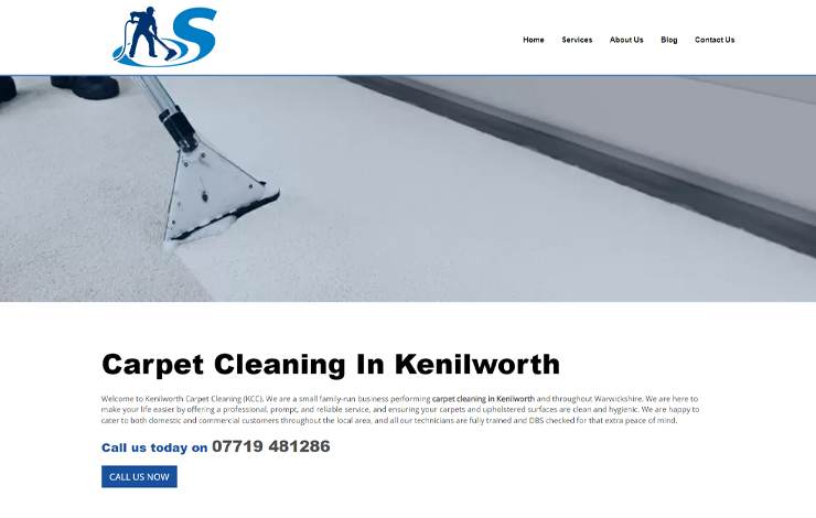 Website Design for Your local carpet cleaners | Kenilworth Carpet Cleaning