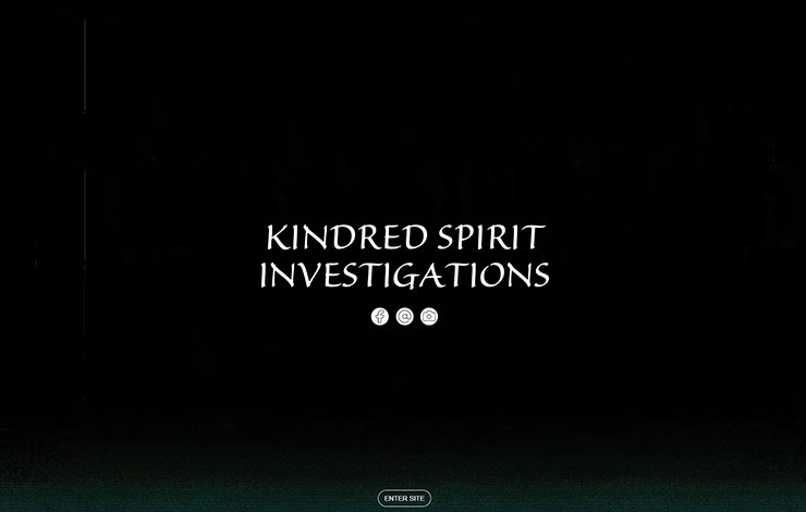 Website Design for Paranormal Investigators in the North East | Kindred Spirit